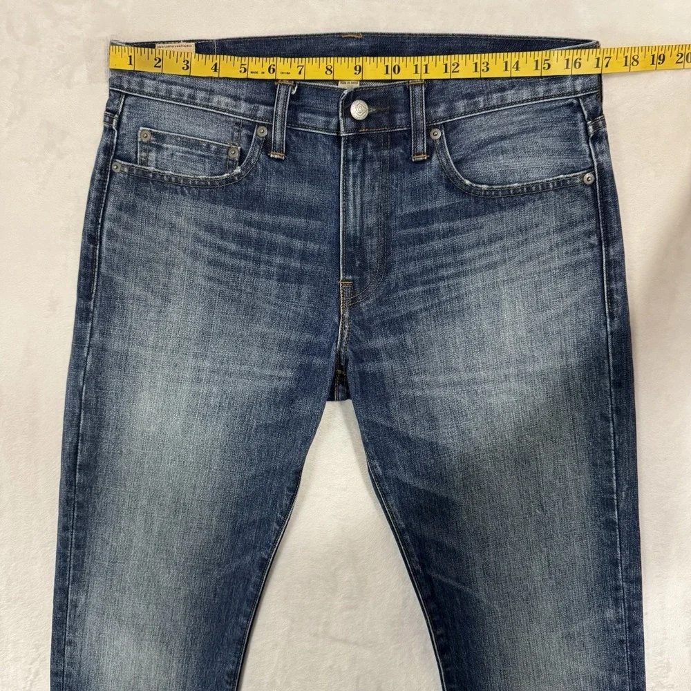 J.CREW 484 Slim Fit Jeans‎ Size 32 32x34 KAIHARA Japanese Denim Distressed